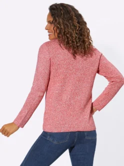 Strickpullover aus Melangegarn