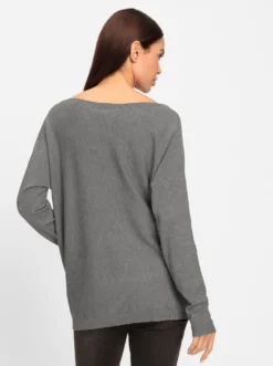 Strickpullover mit Fledermausärmeln