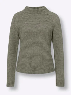 Strickpullover mit Raglan-Ärmel