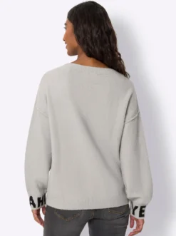 Strickpullover mit Schriftzug vorne