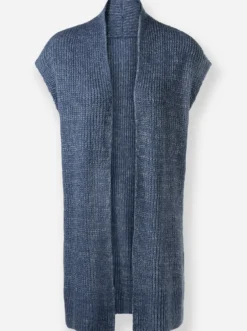 Strickweste aus meliertem Garn