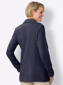 Sweatblazer am Ärmel gerafft