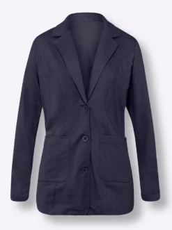 Sweatblazer am Ärmel gerafft
