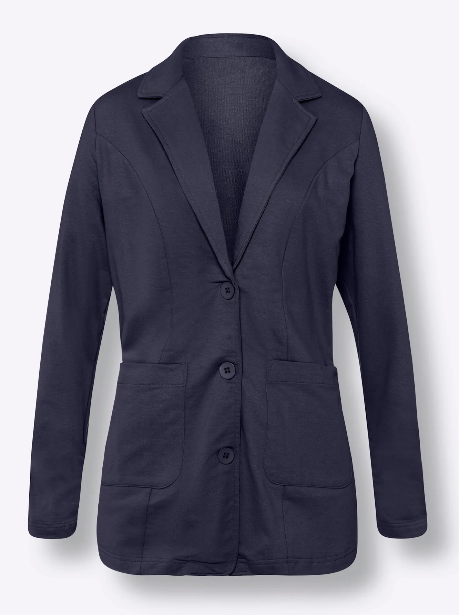 Sweatblazer am Ärmel gerafft