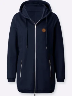 Sweatjacke in weich angerauter Qualität
