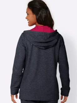 Sweatjacke mit 2 Känguru-Taschen