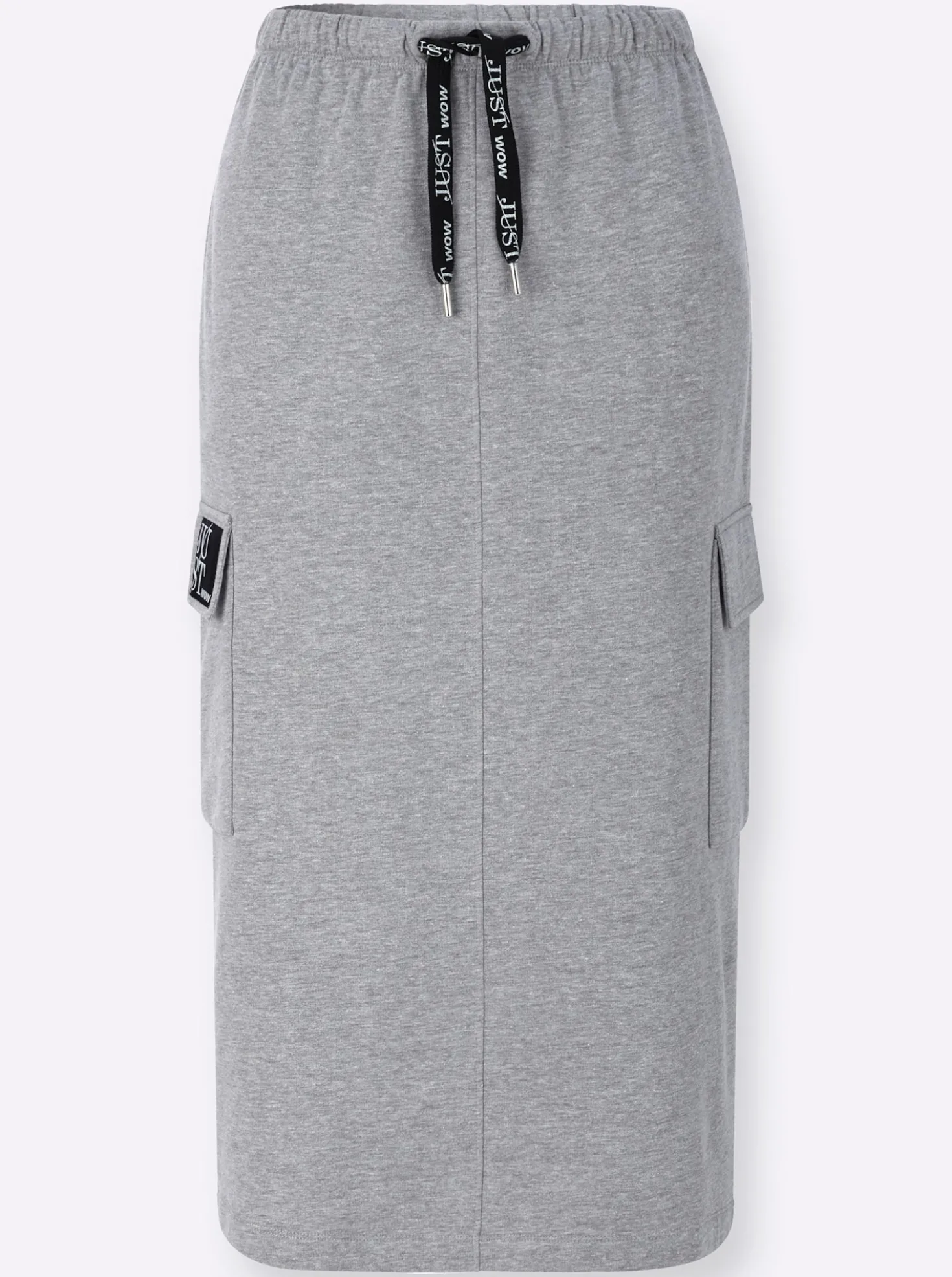 Sweatrock mit aufgesetzten Pattentaschen