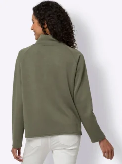 Sweatshirt in asymmetrischer Wickel-Optik