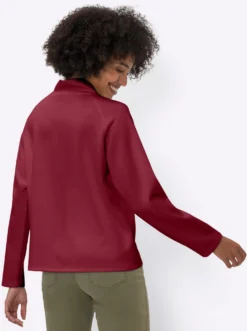 Sweatshirt in asymmetrischer Wickel-Optik