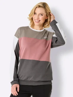 Sweatshirt in Colour-Blocking