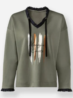 Sweatshirt in weich fließender Qualität
