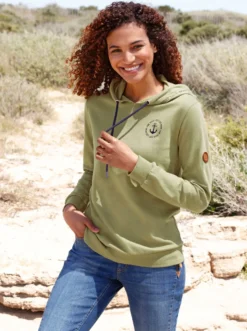 Sweatshirt mit angerauter Innenseite