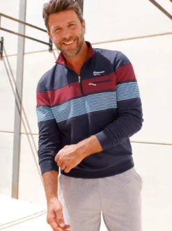 Sweatshirt mit elastischen Bündchen