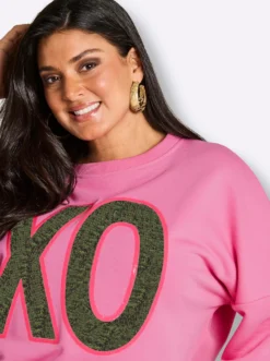 Sweatshirt mit Front- und Rückenprint