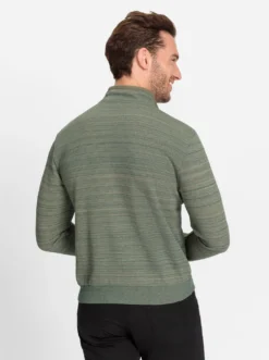 Sweatshirt mit gewebten Twill-Besätzen