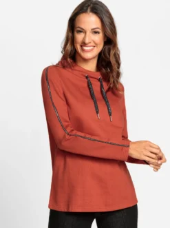 Sweatshirt mit Glitzer-Details
