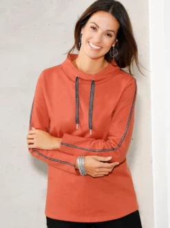 Sweatshirt mit Glitzer-Details