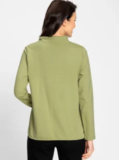 Sweatshirt mit halsfernem Stehkragen