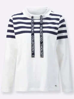Sweatshirt mit hohem Stehkragen