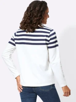 Sweatshirt mit hohem Stehkragen