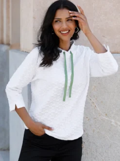 Sweatshirt mit Jacquard-Struktur