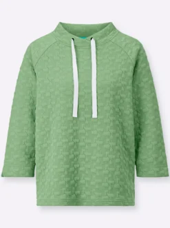 Sweatshirt mit Jacquard-Struktur