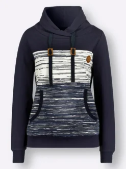 Sweatshirt mit Känguru-Taschen