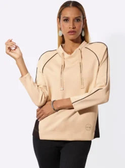Sweatshirt mit Kontrastakzenten