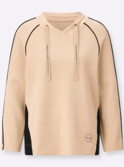 Sweatshirt mit Kontrastakzenten