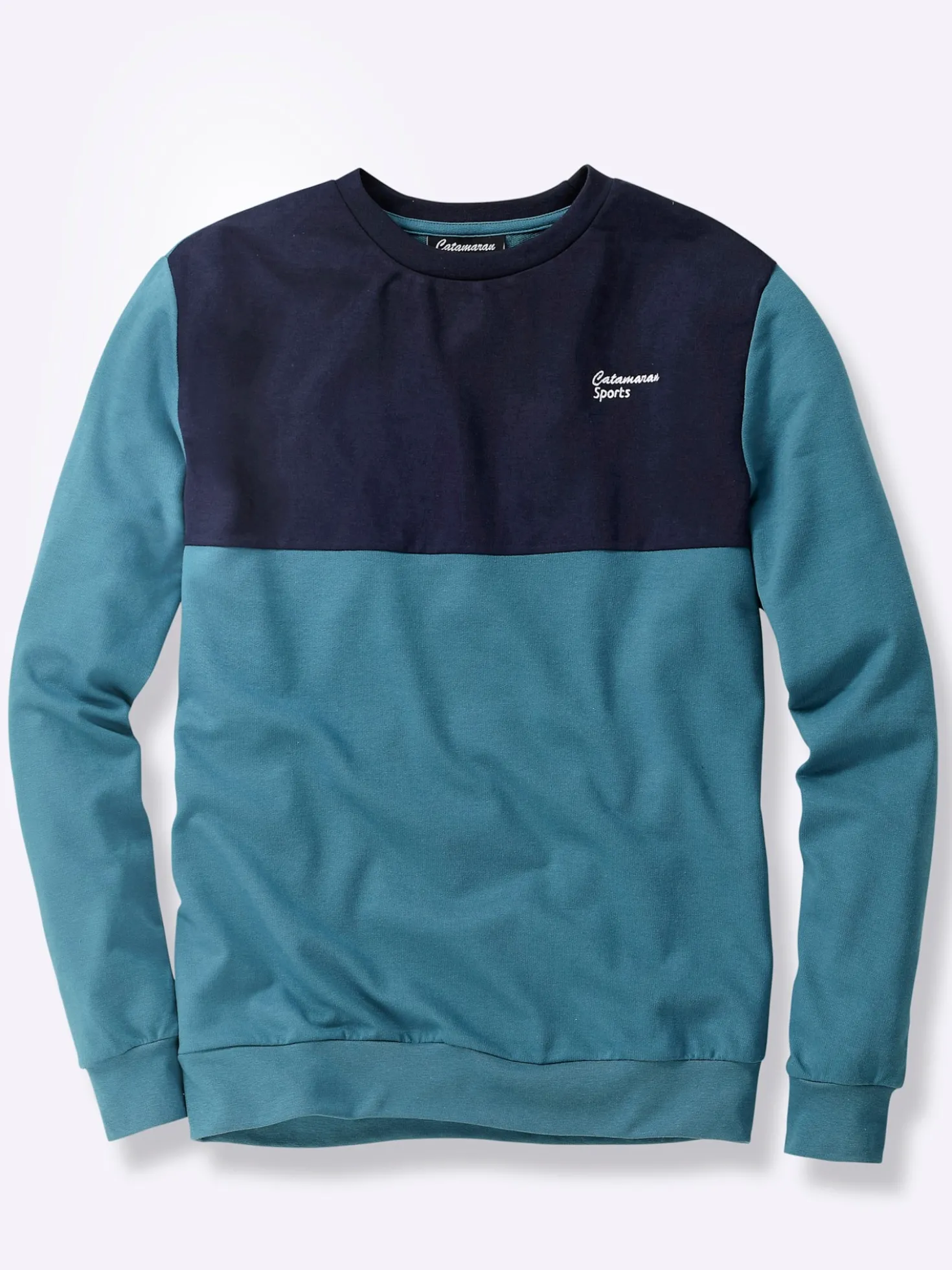 Sweatshirt mit Kontrast-Einsatz