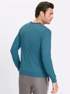 Sweatshirt mit Kontrast-Einsatz