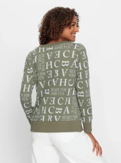 Sweatshirt mit Kordeldurchzug am Ausschnitt