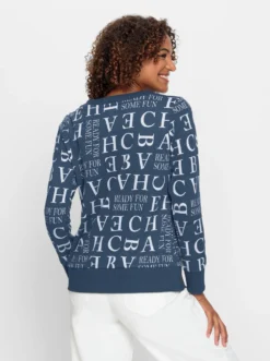 Sweatshirt mit Kordeldurchzug am Ausschnitt