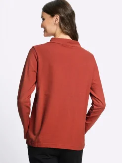 Sweatshirt mit Leo- und Folien-Print