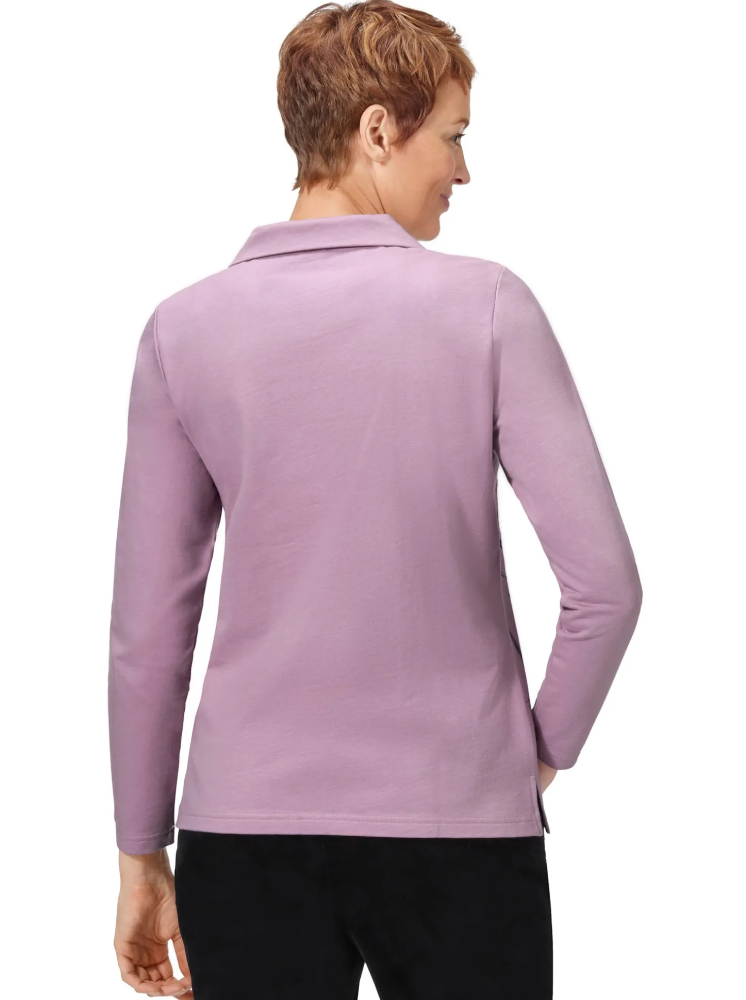 Sweatshirt mit Motiv-Druck