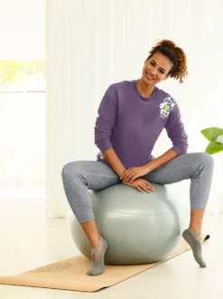 Sweatshirt mit platziertem Blumendruck