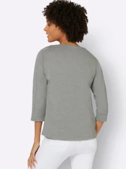 Sweatshirt mit 3/4-Ärmeln