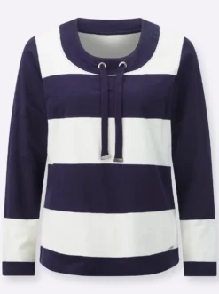 Sweatshirt mit Rundhals und Tunnelzug