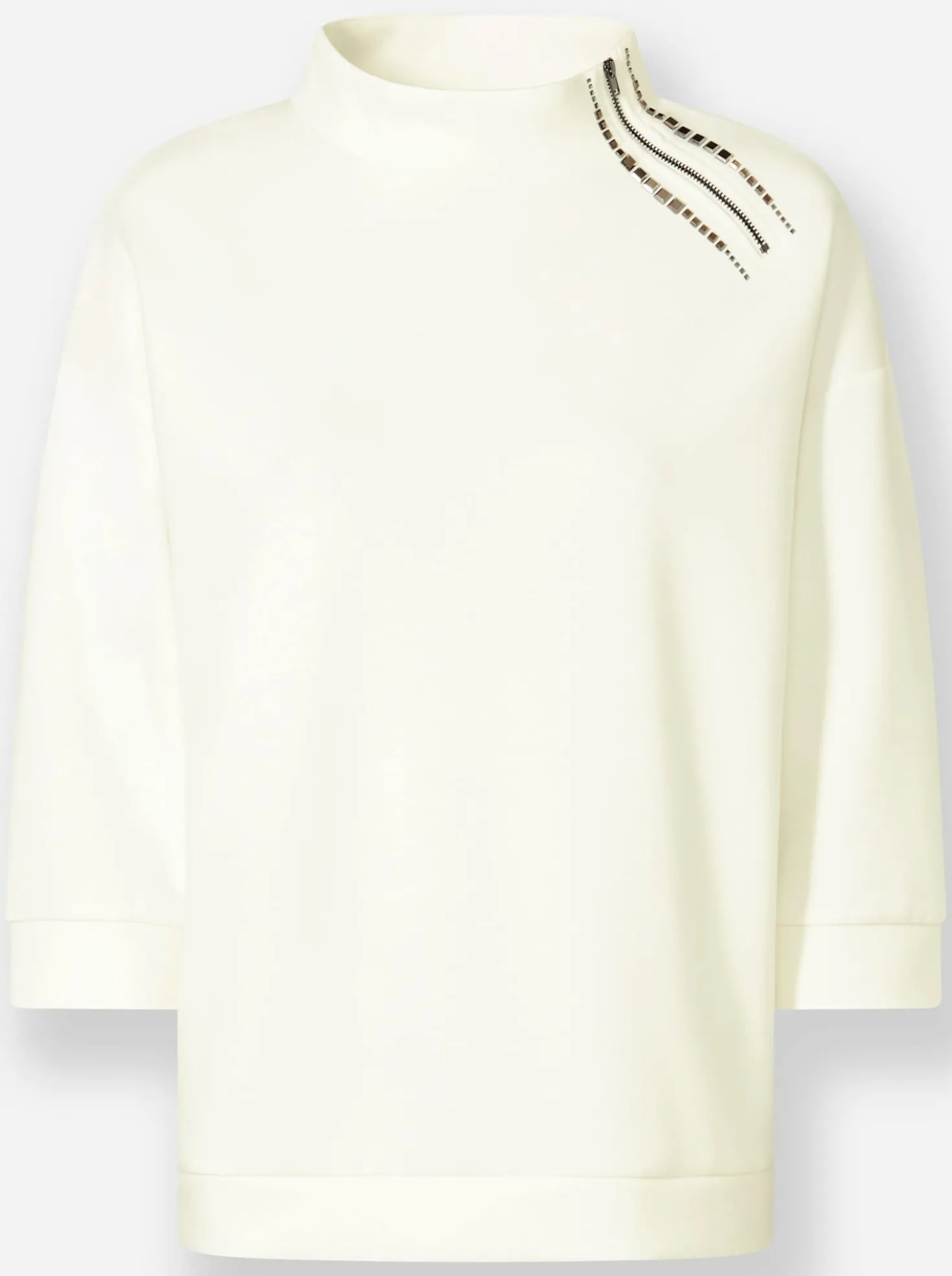 Sweatshirt mit Schmuck-Applikationen