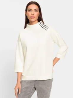 Sweatshirt mit Schmuck-Applikationen
