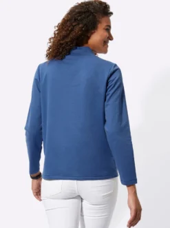 Sweatshirt mit Schriftzug im Vorderteil