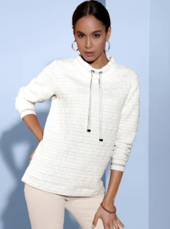 Sweatshirt mit Seitenschlitzen