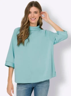 Sweatshirt mit Stehkragen
