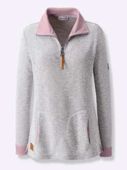 Sweatshirt mit Troyerkragen