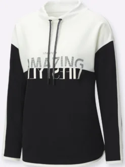 Sweatshirt mit Ziersteinchen