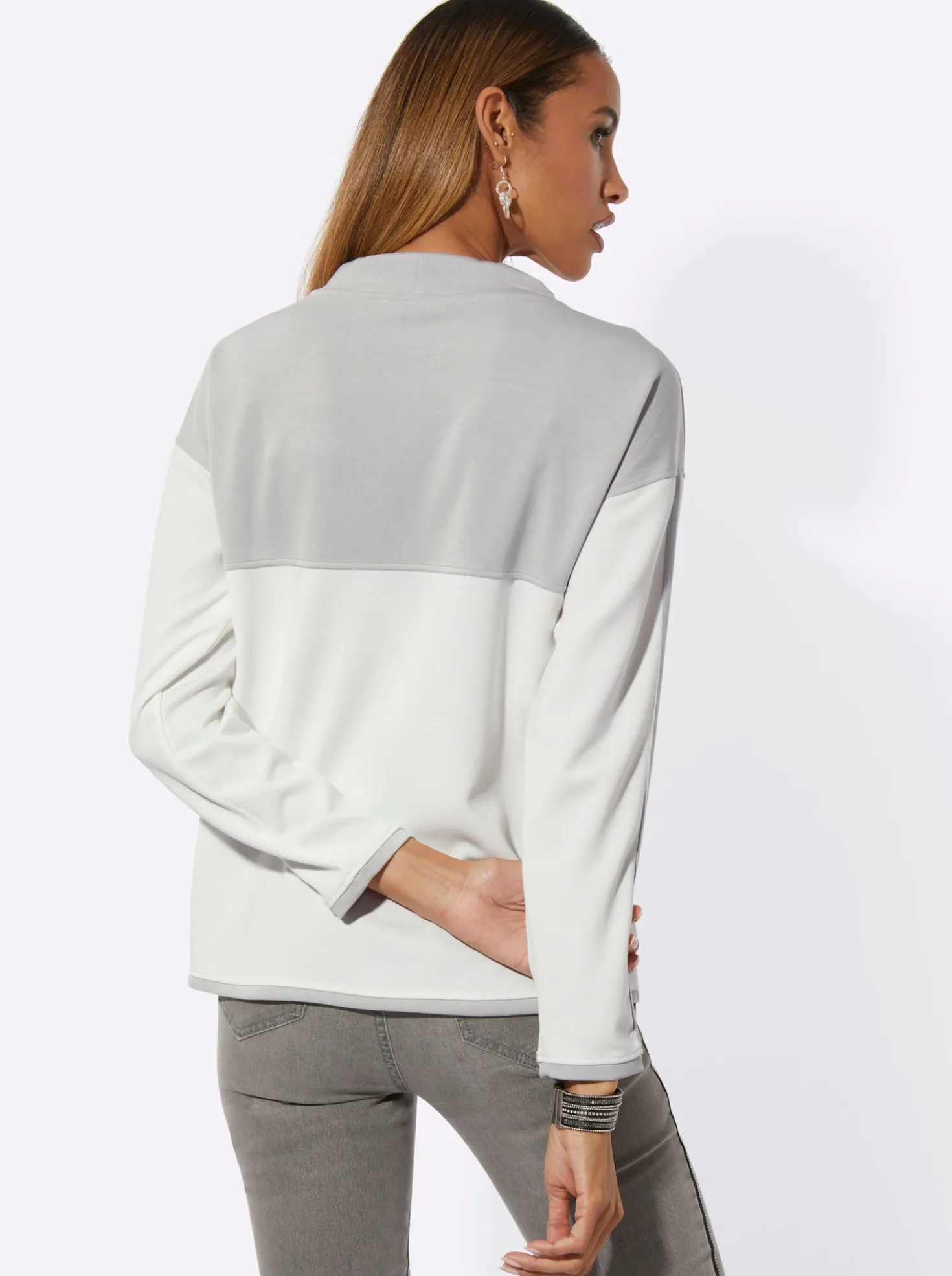 Sweatshirt mit Ziersteinchen