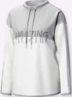 Sweatshirt mit Ziersteinchen