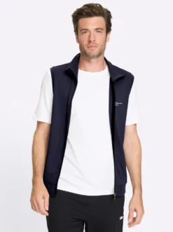 Sweatweste mit seitlichen Taschen
