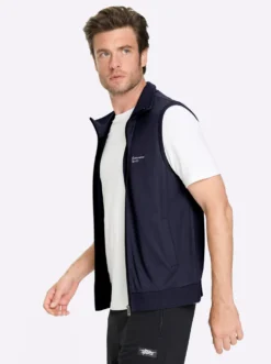 Sweatweste mit seitlichen Taschen