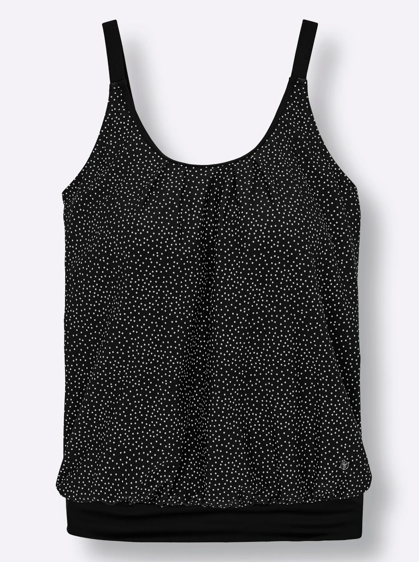 Tankini-Oberteil mit Pünktchen